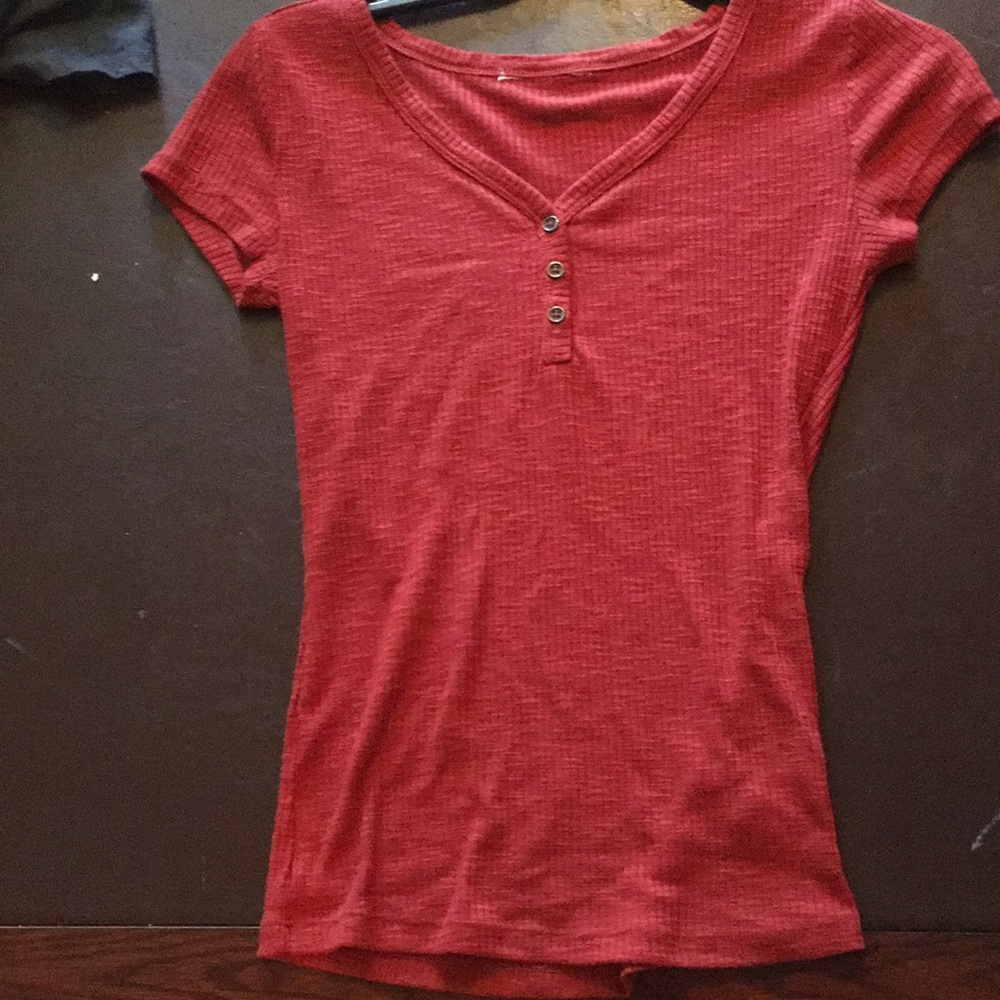 Orangish red shirt
